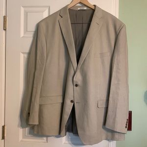 Men’s linen Calvin Klein blazer/jacket. Natural